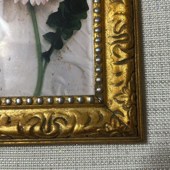 ULTIMA Vintage Style Gold Leaf Laser w/Drawn Silver Beads 5 x 7 Picture Frame - Picture 11 of 11